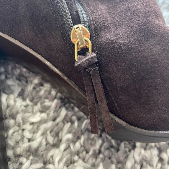 New miu miu suede ankle boots in chocolate brown size 39.5 made in Italy - Picture 7 of 13